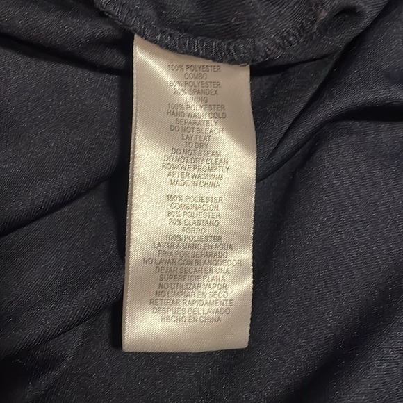 Elegant Dark Navy Blue Evening Dress - Picture 8 of 8